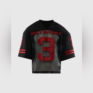 Willy Chavarria men’s mesh football jersey size L